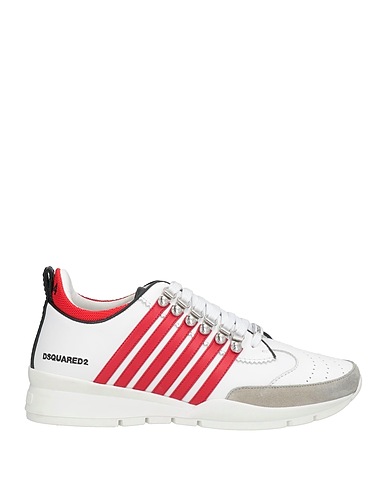 DSQUARED2 Sneakers White Calfskin, Nylon