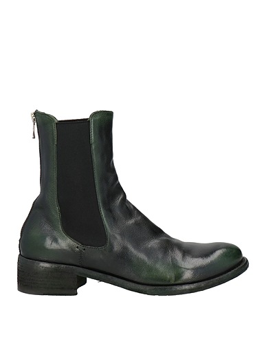 OFFICINE CREATIVE ITALIA Ankle boot Dark green Leather