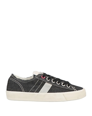 D.A.T.E. Sneakers Black Leather, Textile fibers
