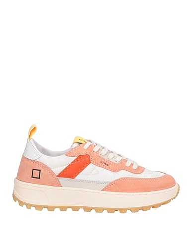 D.A.T.E. Sneakers Lachs Leder, Gewebefasern