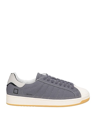 D.A.T.E. Sneakers Grey Leather, Textile fibers