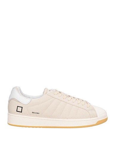 D.A.T.E. Sneakers Beige Pelle, Fibre tessili
