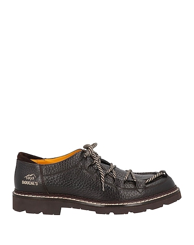 DOUCAL'S Laced shoes Dark brown Leather