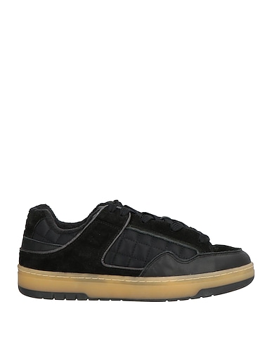 D.A.T.E. Sneakers Black Leather, Textile fibers