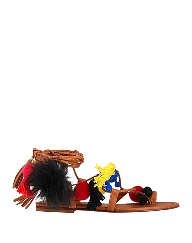 ALAMEDA TURQUESA Flip flops Tan Leather