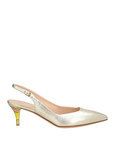 LORIBLU Pumps Platin Leder