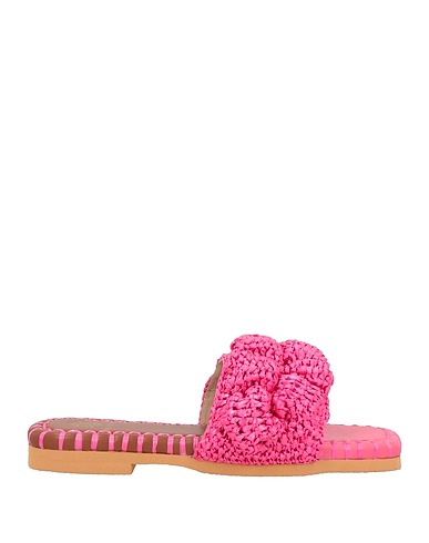 DE SIENA Sandals Pink Natural raffia