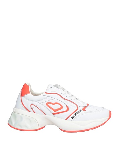 LOVE MOSCHINO Sneakers White Calfskin