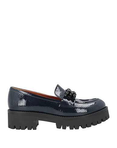LORENZO MARI Loafers Midnight blue Textile fibres