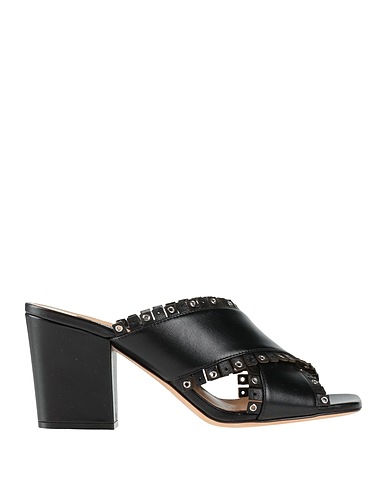 SERGIO ROSSI Sandals Black Leather
