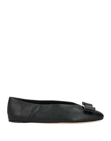 FERRAGAMO Ballet flats Black Lambskin