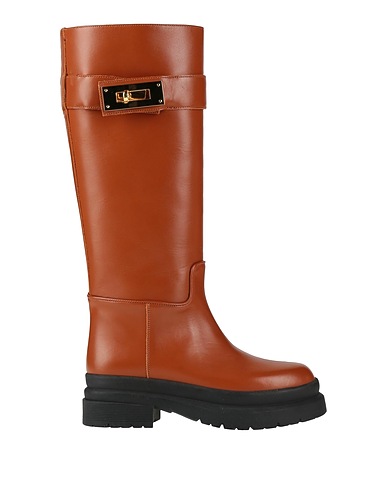 STOKTON Boots Brown Leather