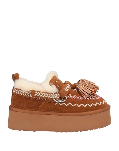 ELENA IACHI Loafers Camel Leather