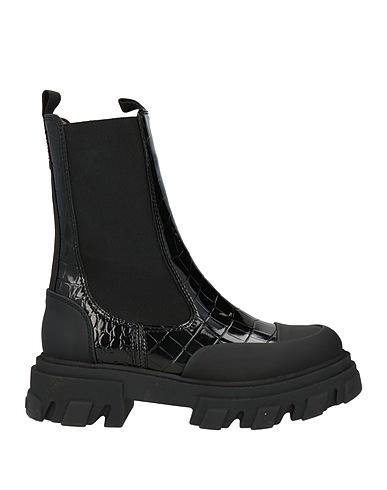 GANNI Ankle boot Black Textile fibers