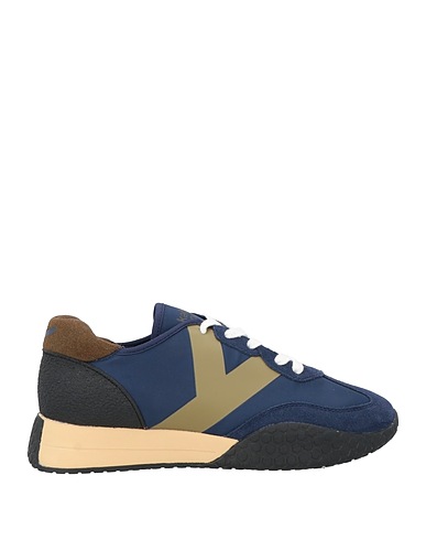KEH-NOO Sneakers Blu notte Pelle, Fibre tessili