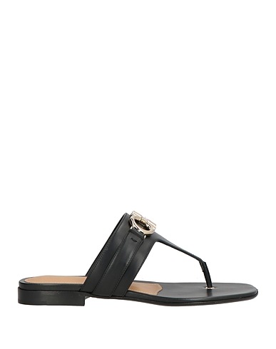 FERRAGAMO Flip flops Black Calfskin