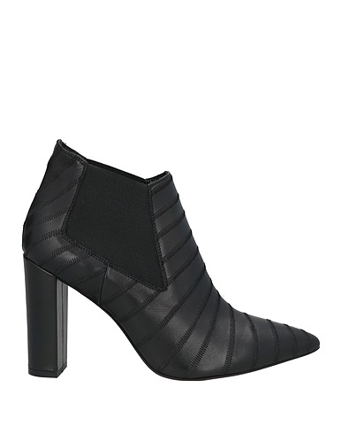 ANNA F. Ankle boot Black Leather