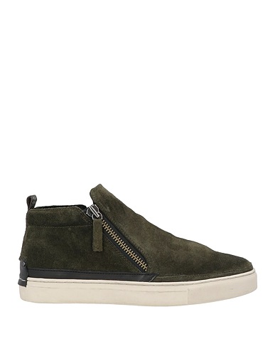 CRIME London Sneakers Verde oscuro Cuero