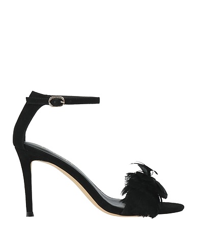 TWINSET Sandals Black Leather
