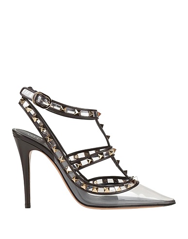 VALENTINO GARAVANI Zapato de salón Café Cuero, Material sintético