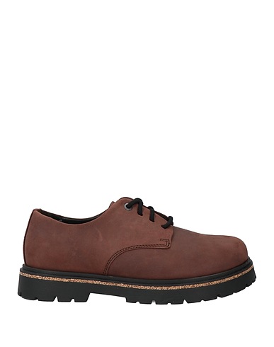 BIRKENSTOCK Laced shoes Chocolate brown Leather