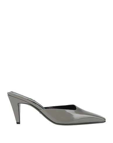 GUCCI Mule e zoccoli Grigio Pelle