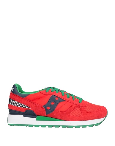 SAUCONY Sneakers Rosso Pelle, Fibre tessili