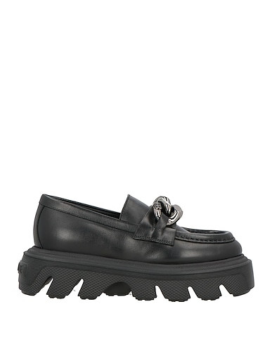 CASADEI Loafers Black Calfskin