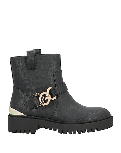 GUESS Ankle boot Black Textile fibres