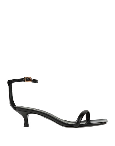 TWINSET Sandals Black Leather