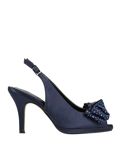 TOP WOMEN Sandali Blu navy Fibre tessili