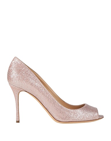 SERGIO ROSSI Court Blush Textile fibres