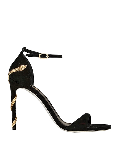RENE' CAOVILLA Sandals Black Leather