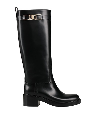FERRAGAMO Stivali Nero Pelle di vitello