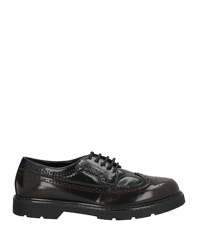 DIVINE FOLLIE Laced shoes Dark green Textile fibres