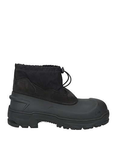 ROA Ankle boot Black Leather, Textile fibres, Plastic