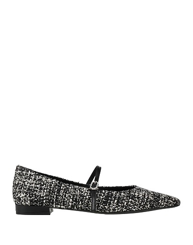 ROBERTO FESTA Ballet flats BIANCO Textile fibers, Leather