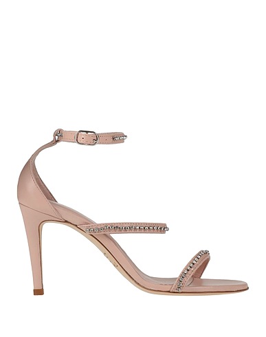 TWINSET Sandals Light pink Leather