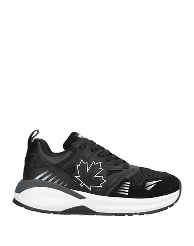 DSQUARED2 Sneakers DASH Black Calfskin, Textile fibres
