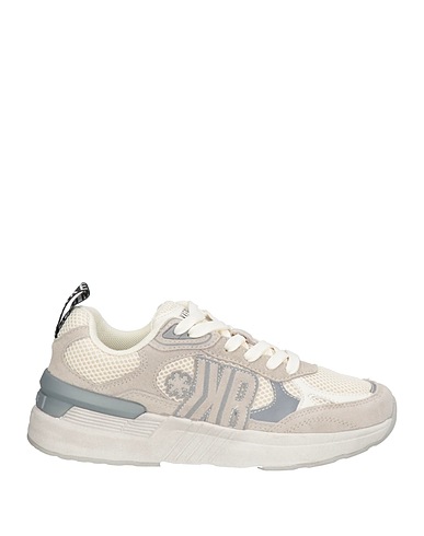 BIKKEMBERGS Sneakers Off white Leather, Textile fibres