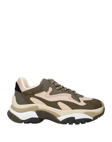 ASH Sneakers Military green Leather, Textile fibres