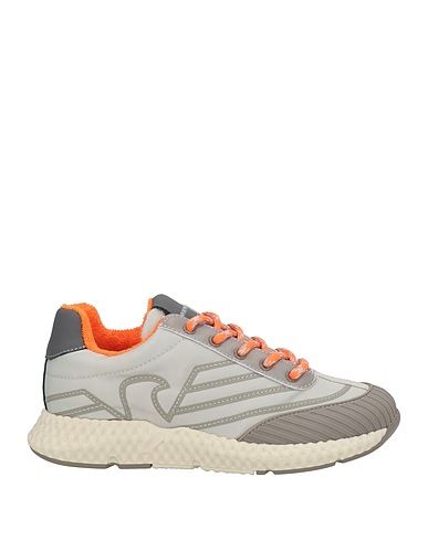 EMPORIO ARMANI Sneakers Light grey 100% Polyamide, Rubber, Calfskin