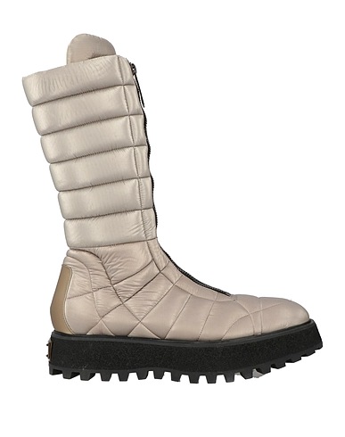 DOLCE&GABBANA Ankle boot Platinum Textile fibres, Leather