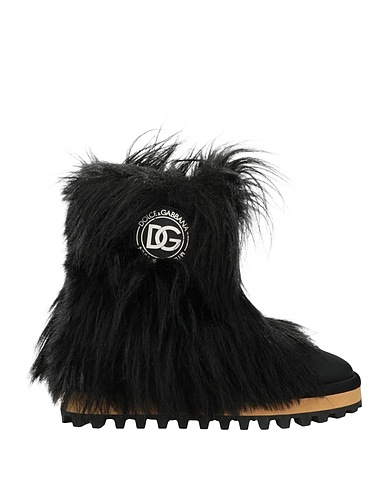 DOLCE&GABBANA Ankle boot Black Textile fibres
