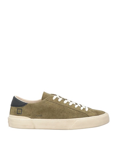 D.A.T.E. Sneakers Verde militare Pelle