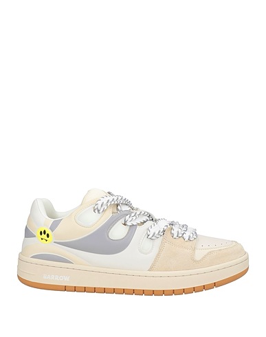 BARROW Sneakers Off white Leather, Textile fibres