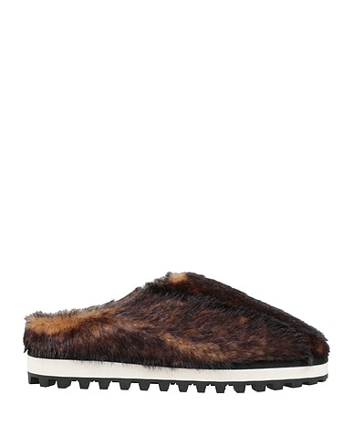 DOLCE&GABBANA Mules and clogs Dark brown Textile fibres