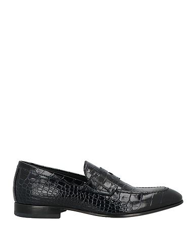 GIOVANNI CONTI Loafers Midnight blue Leather