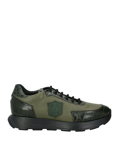 GIOVANNI CONTI Sneakers Military green Leather