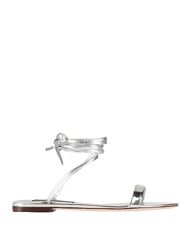 DOLCE&GABBANA Sandals Silver Leather